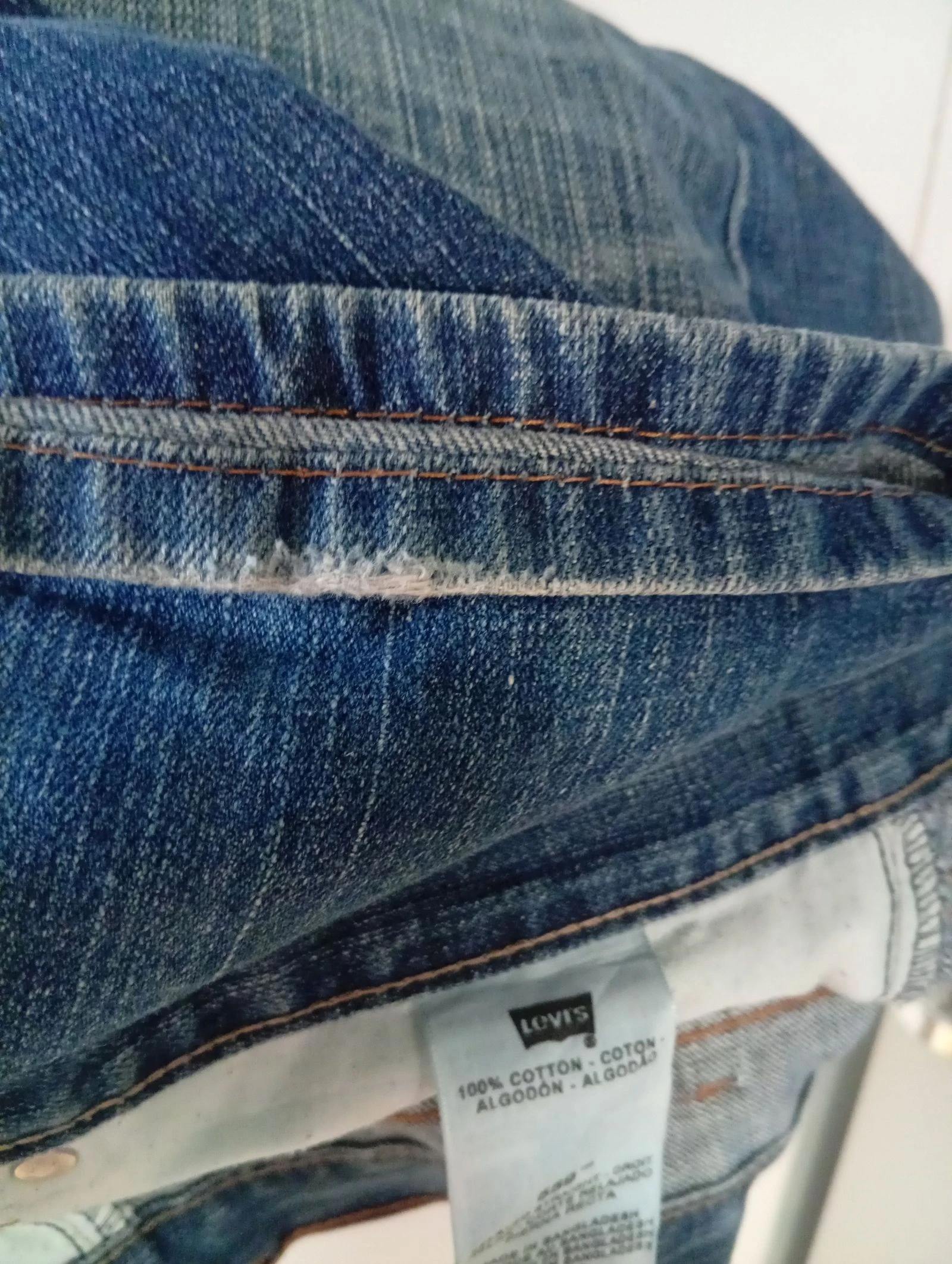 Rechte pasvorm Levi's 💯 katoen lichte slijtage onderaan – photo 9